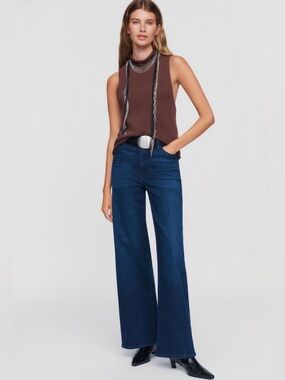 FRAME Le Slim Palazzo High Rise Wide Leg Jeans Size 28